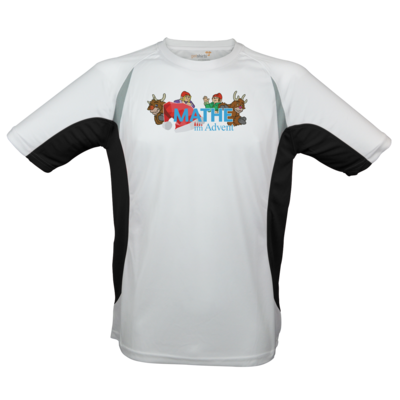 Motiv: Laufshirt Running T - Logo mit Wichteln und Rentieren - bestimme auf Wunsch Details wie Produkt, Grösse, Farbe und Position selbst ! Motiv: Laufshirt Running T - Logo mit Wichteln und Rentieren