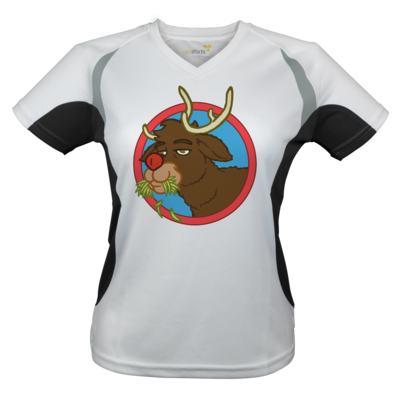 Motiv: Laufshirt Lady Running T - Rudolph - bestimme auf Wunsch Details wie Produkt, Grösse, Farbe und Position selbst ! Motiv: Laufshirt Lady Running T - Rudolph