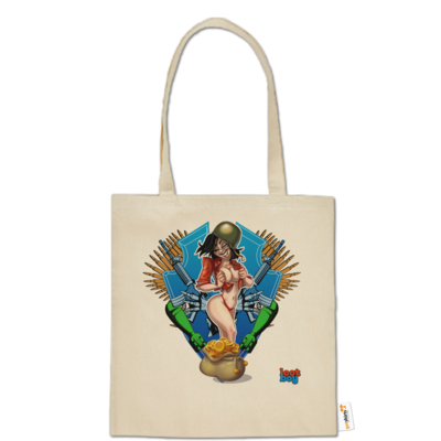 Motiv: Baumwolltasche - LootBoy - Babes, Bullets, Bombs, Booty - bestimme auf Wunsch Details wie Produkt, Grösse, Farbe und Position selbst ! Motiv: Baumwolltasche - LootBoy - Babes, Bullets, Bombs, Booty
