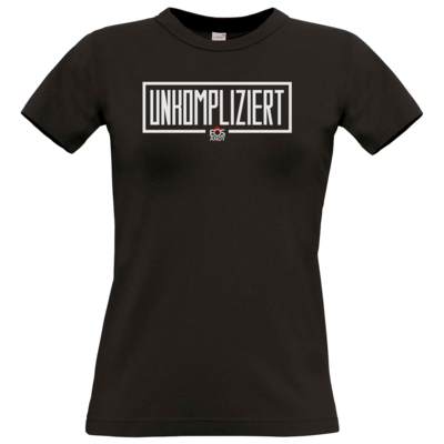 Motiv: T-Shirt Damen Premium FAIR WEAR - unkompliziert eosandy shirt - bestimme auf Wunsch Details wie Produkt, Grösse, Farbe und Position selbst ! Motiv: T-Shirt Damen Premium FAIR WEAR - unkompliziert eosandy shirt
