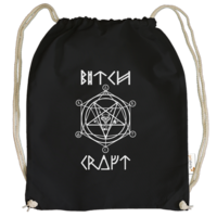 Motiv: Cotton Gymsac - BitchCraft - bestimme auf Wunsch Details wie Produkt, Grösse, Farbe und Position selbst ! Motiv: Cotton Gymsac - BitchCraft