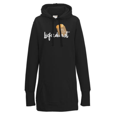 Motiv: Lady Longline Hoodie - Lieferdienst - bestimme auf Wunsch Details wie Produkt, Grösse, Farbe und Position selbst ! Motiv: Lady Longline Hoodie - Lieferdienst