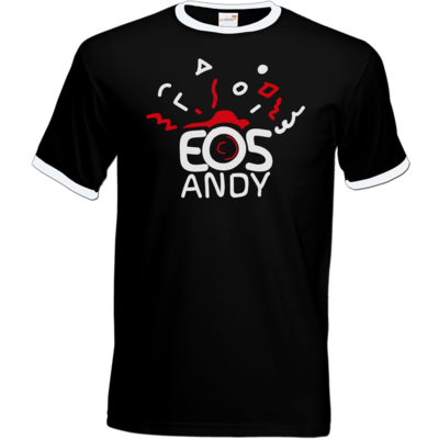 Motiv: T-Shirt Ringer - eosAndy Doodle Shirt Logo - bestimme auf Wunsch Details wie Produkt, Grösse, Farbe und Position selbst ! Motiv: T-Shirt Ringer - eosAndy Doodle Shirt Logo