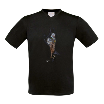 Motiv: T-Shirt V-Neck FAIR WEAR - Poldinator dunkel - bestimme auf Wunsch Details wie Produkt, Grösse, Farbe und Position selbst ! Motiv: T-Shirt V-Neck FAIR WEAR - Poldinator dunkel