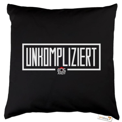 Motiv: Kissen Baumwolle - unkompliziert eosandy shirt - bestimme auf Wunsch Details wie Produkt, Grösse, Farbe und Position selbst ! Motiv: Kissen Baumwolle - unkompliziert eosandy shirt