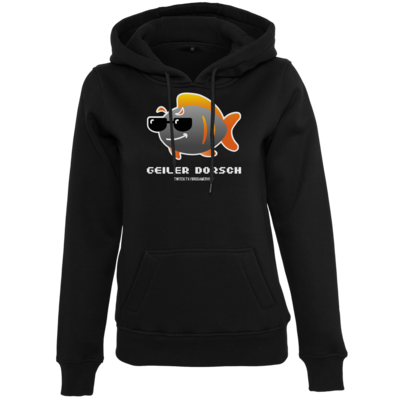 Motiv: Womens Heavy Hoody - Geiler Dorsch - bestimme auf Wunsch Details wie Produkt, Grösse, Farbe und Position selbst ! Motiv: Womens Heavy Hoody - Geiler Dorsch
