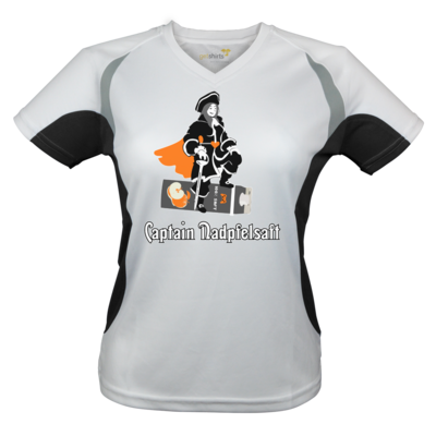 Motiv: Laufshirt Lady Running T - Captain Nadpfelsaft - bestimme auf Wunsch Details wie Produkt, Grösse, Farbe und Position selbst ! Motiv: Laufshirt Lady Running T - Captain Nadpfelsaft