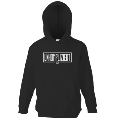 Motiv: Kids Hooded Sweat - unkompliziert eosandy shirt - bestimme auf Wunsch Details wie Produkt, Grösse, Farbe und Position selbst ! Motiv: Kids Hooded Sweat - unkompliziert eosandy shirt