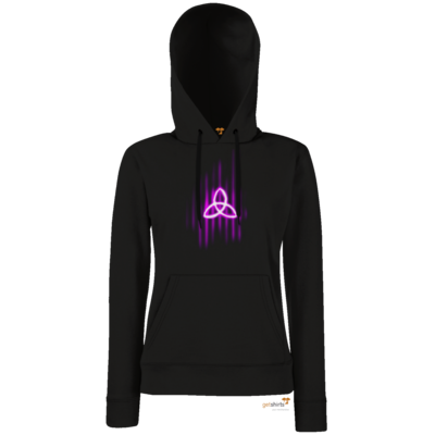 Motiv: Hoodie Damen Classic - Triquetra - bestimme auf Wunsch Details wie Produkt, Grösse, Farbe und Position selbst ! Motiv: Hoodie Damen Classic - Triquetra