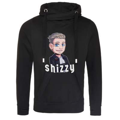 Motiv: Cross Neck Hoodie - Shizzy_Logo - bestimme auf Wunsch Details wie Produkt, Grösse, Farbe und Position selbst ! Motiv: Cross Neck Hoodie - Shizzy_Logo