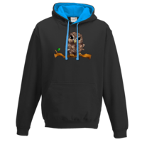 Motiv: Two-Tone Hoodie - Poldinator - bestimme auf Wunsch Details wie Produkt, Grösse, Farbe und Position selbst ! Motiv: Two-Tone Hoodie - Poldinator