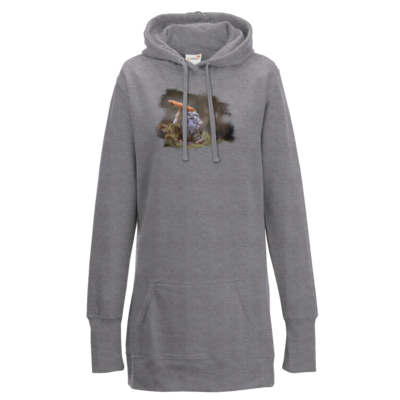 Motiv: Lady Longline Hoodie - Poldi Pilz - bestimme auf Wunsch Details wie Produkt, Grösse, Farbe und Position selbst ! Motiv: Lady Longline Hoodie - Poldi Pilz