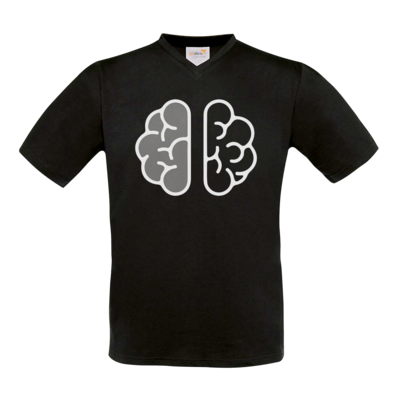 Motiv: T-Shirt V-Neck FAIR WEAR - Hirn - bestimme auf Wunsch Details wie Produkt, Grösse, Farbe und Position selbst ! Motiv: T-Shirt V-Neck FAIR WEAR - Hirn
