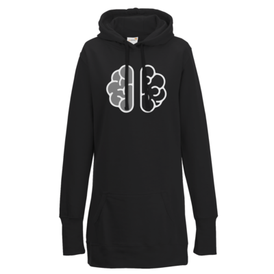 Motiv: Lady Longline Hoodie - Hirn - bestimme auf Wunsch Details wie Produkt, Grösse, Farbe und Position selbst ! Motiv: Lady Longline Hoodie - Hirn