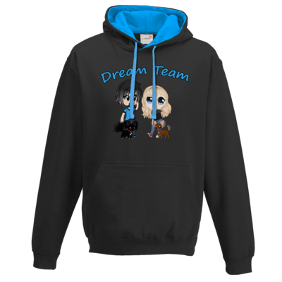 Motiv: Two-Tone Hoodie - Dream Team - bestimme auf Wunsch Details wie Produkt, Grösse, Farbe und Position selbst ! Motiv: Two-Tone Hoodie - Dream Team