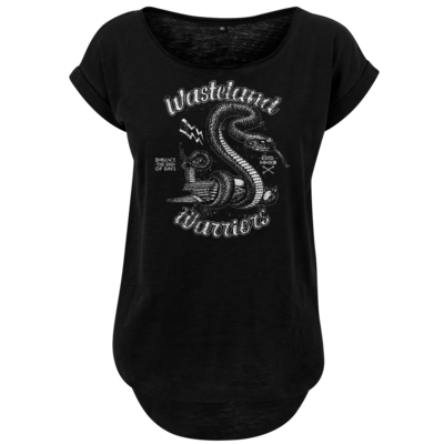 Motiv: Ladies Long Slub Tee - Wasteland Garage - bestimme auf Wunsch Details wie Produkt, Grösse, Farbe und Position selbst ! Motiv: Ladies Long Slub Tee - Wasteland Garage
