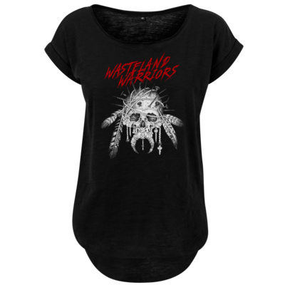 Motiv: Ladies Long Slub Tee - Primal Skull v2 - bestimme auf Wunsch Details wie Produkt, Grösse, Farbe und Position selbst ! Motiv: Ladies Long Slub Tee - Primal Skull v2