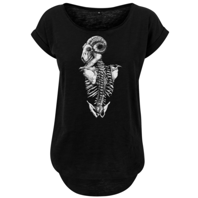 Motiv: Ladies Long Slub Tee - Ram - bestimme auf Wunsch Details wie Produkt, Grösse, Farbe und Position selbst ! Motiv: Ladies Long Slub Tee - Ram