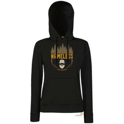 Motiv: Hoodie Damen Classic - Nameless Retro - bestimme auf Wunsch Details wie Produkt, Grösse, Farbe und Position selbst ! Motiv: Hoodie Damen Classic - Nameless Retro