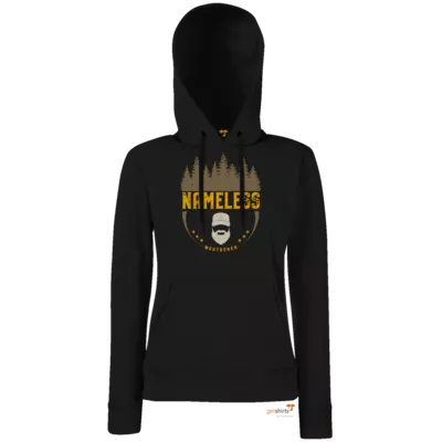 Motiv: Hoodie Damen Classic - Nameless Retro - bestimme auf Wunsch Details wie Produkt, Grösse, Farbe und Position selbst ! Motiv: Hoodie Damen Classic - Nameless Retro