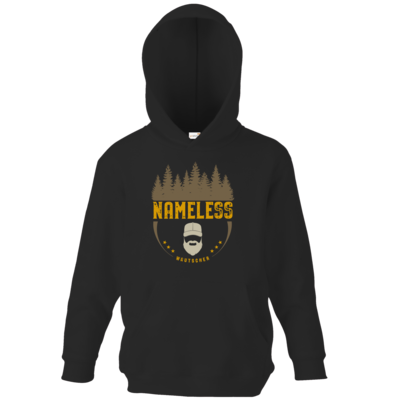 Motiv: Kids Hooded Sweat - Nameless Retro - bestimme auf Wunsch Details wie Produkt, Grösse, Farbe und Position selbst ! Motiv: Kids Hooded Sweat - Nameless Retro