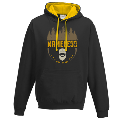 Motiv: Two-Tone Hoodie - Nameless Retro - bestimme auf Wunsch Details wie Produkt, Grösse, Farbe und Position selbst ! Motiv: Two-Tone Hoodie - Nameless Retro