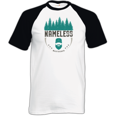 Motiv: TShirt Baseball - Nameless Retro - bestimme auf Wunsch Details wie Produkt, Grösse, Farbe und Position selbst ! Motiv: TShirt Baseball - Nameless Retro