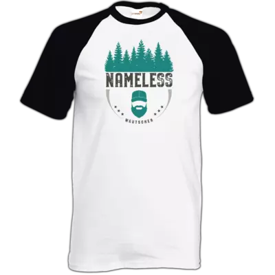 Motiv: TShirt Baseball - Nameless Retro - bestimme auf Wunsch Details wie Produkt, Grösse, Farbe und Position selbst ! Motiv: TShirt Baseball - Nameless Retro