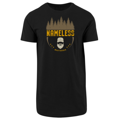 Motiv: Shaped Long Tee - Nameless Retro - bestimme auf Wunsch Details wie Produkt, Grösse, Farbe und Position selbst ! Motiv: Shaped Long Tee - Nameless Retro