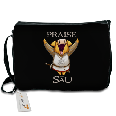Motiv: Schultertasche - Praise The Sau - bestimme auf Wunsch Details wie Produkt, Grösse, Farbe und Position selbst ! Motiv: Schultertasche - Praise The Sau