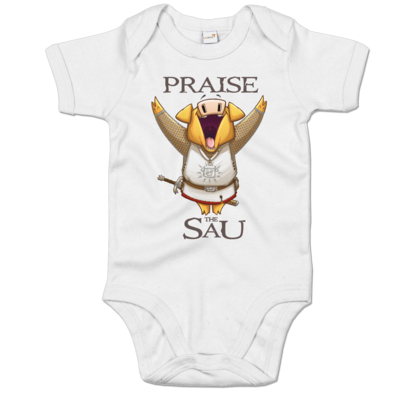 Motiv: Baby Body Organic - Praise The Sau - bestimme auf Wunsch Details wie Produkt, Grösse, Farbe und Position selbst ! Motiv: Baby Body Organic - Praise The Sau