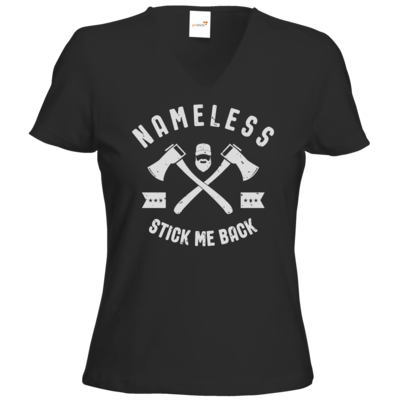 Motiv: T-Shirts Damen V-Neck FAIR WEAR - Stick-Me-Back - bestimme auf Wunsch Details wie Produkt, Grösse, Farbe und Position selbst ! Motiv: T-Shirts Damen V-Neck FAIR WEAR - Stick-Me-Back