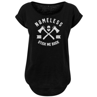 Motiv: Ladies Long Slub Tee - Stick-Me-Back - bestimme auf Wunsch Details wie Produkt, Grösse, Farbe und Position selbst ! Motiv: Ladies Long Slub Tee - Stick-Me-Back