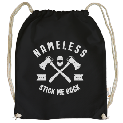 Motiv: Cotton Gymsac - Stick-Me-Back - bestimme auf Wunsch Details wie Produkt, Grösse, Farbe und Position selbst ! Motiv: Cotton Gymsac - Stick-Me-Back