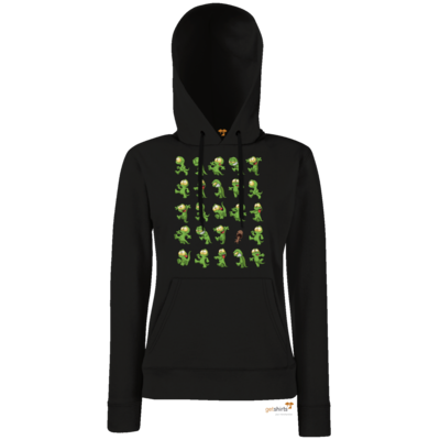 Motiv: Hoodie Damen Classic - Gronkh - Walking Lurchs - bestimme auf Wunsch Details wie Produkt, Grösse, Farbe und Position selbst ! Motiv: Hoodie Damen Classic - Gronkh - Walking Lurchs