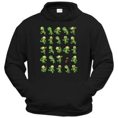 Motiv: Hoodie Classic - Gronkh - Walking Lurchs - bestimme auf Wunsch Details wie Produkt, Grösse, Farbe und Position selbst ! Motiv: Hoodie Classic - Gronkh - Walking Lurchs