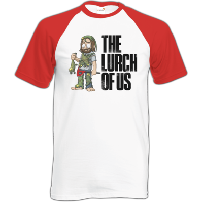 Motiv: Baseball-T FAIR WEAR - The Lurch of us - bestimme auf Wunsch Details wie Produkt, Grösse, Farbe und Position selbst ! Motiv: Baseball-T FAIR WEAR - The Lurch of us