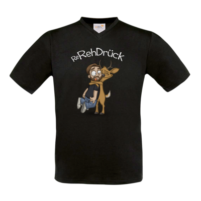 Motiv: T-Shirt V-Neck FAIR WEAR - ReRehDrueck - bestimme auf Wunsch Details wie Produkt, Grösse, Farbe und Position selbst ! Motiv: T-Shirt V-Neck FAIR WEAR - ReRehDrueck