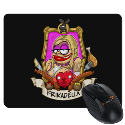 Motiv: Mousepad Textil - Frikadella - bestimme auf Wunsch Details wie Produkt, Grösse, Farbe und Position selbst ! Motiv: Mousepad Textil - Frikadella