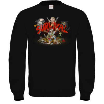 Motiv: Sweatshirt FAIR WEAR - Survival - bestimme auf Wunsch Details wie Produkt, Grösse, Farbe und Position selbst ! Motiv: Sweatshirt FAIR WEAR - Survival