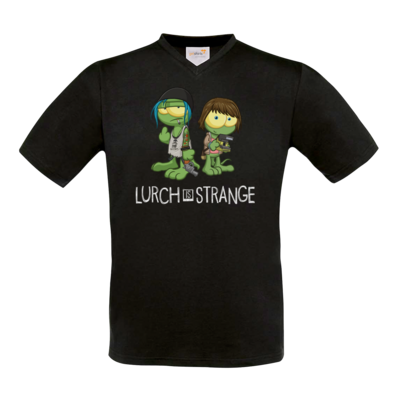 Motiv: T-Shirt V-Neck FAIR WEAR - Lurch is Strange Max & Chloe - bestimme auf Wunsch Details wie Produkt, Grösse, Farbe und Position selbst ! Motiv: T-Shirt V-Neck FAIR WEAR - Lurch is Strange Max & Chloe