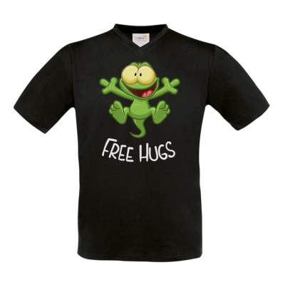 Motiv: T-Shirt V-Neck FAIR WEAR - FreeHugs - bestimme auf Wunsch Details wie Produkt, Grösse, Farbe und Position selbst ! Motiv: T-Shirt V-Neck FAIR WEAR - FreeHugs