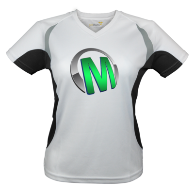 Motiv: Laufshirt Lady Running T - Macho - Logo - Grün - bestimme auf Wunsch Details wie Produkt, Grösse, Farbe und Position selbst ! Motiv: Laufshirt Lady Running T - Macho - Logo - Grün