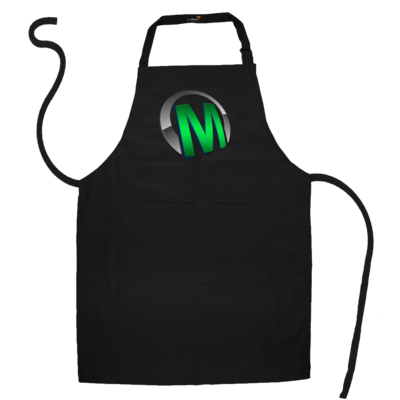 Motiv: Schürze - Macho - Logo - Grün - bestimme auf Wunsch Details wie Produkt, Grösse, Farbe und Position selbst ! Motiv: Schürze - Macho - Logo - Grün