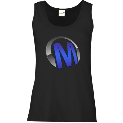 Motiv: Tank Top Damen Classic - Macho - Logo - Blau - bestimme auf Wunsch Details wie Produkt, Grösse, Farbe und Position selbst ! Motiv: Tank Top Damen Classic - Macho - Logo - Blau