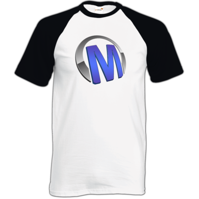 Motiv: TShirt Baseball - Macho - Logo - Blau 