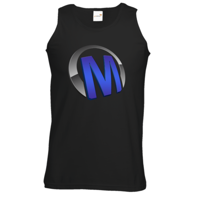 Motiv: Athletic Vest - Macho - Logo - Blau - bestimme auf Wunsch Details wie Produkt, Grösse, Farbe und Position selbst ! Motiv: Athletic Vest - Macho - Logo - Blau
