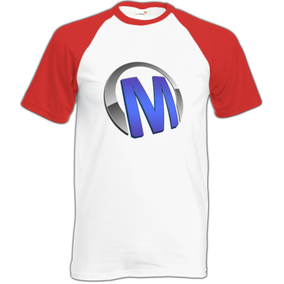 Motiv: Baseball-T FAIR WEAR - Macho - Logo - Blau - bestimme auf Wunsch Details wie Produkt, Grösse, Farbe und Position selbst ! Motiv: Baseball-T FAIR WEAR - Macho - Logo - Blau