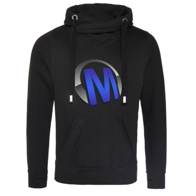 Motiv: Cross Neck Hoodie - Macho - Logo - Blau - bestimme auf Wunsch Details wie Produkt, Grösse, Farbe und Position selbst ! Motiv: Cross Neck Hoodie - Macho - Logo - Blau