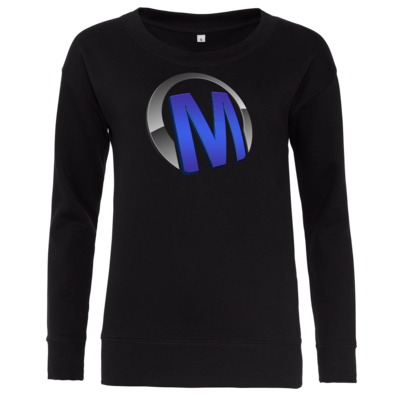 Motiv: Girlie Crew Sweatshirt - Macho - Logo - Blau - bestimme auf Wunsch Details wie Produkt, Grösse, Farbe und Position selbst ! Motiv: Girlie Crew Sweatshirt - Macho - Logo - Blau